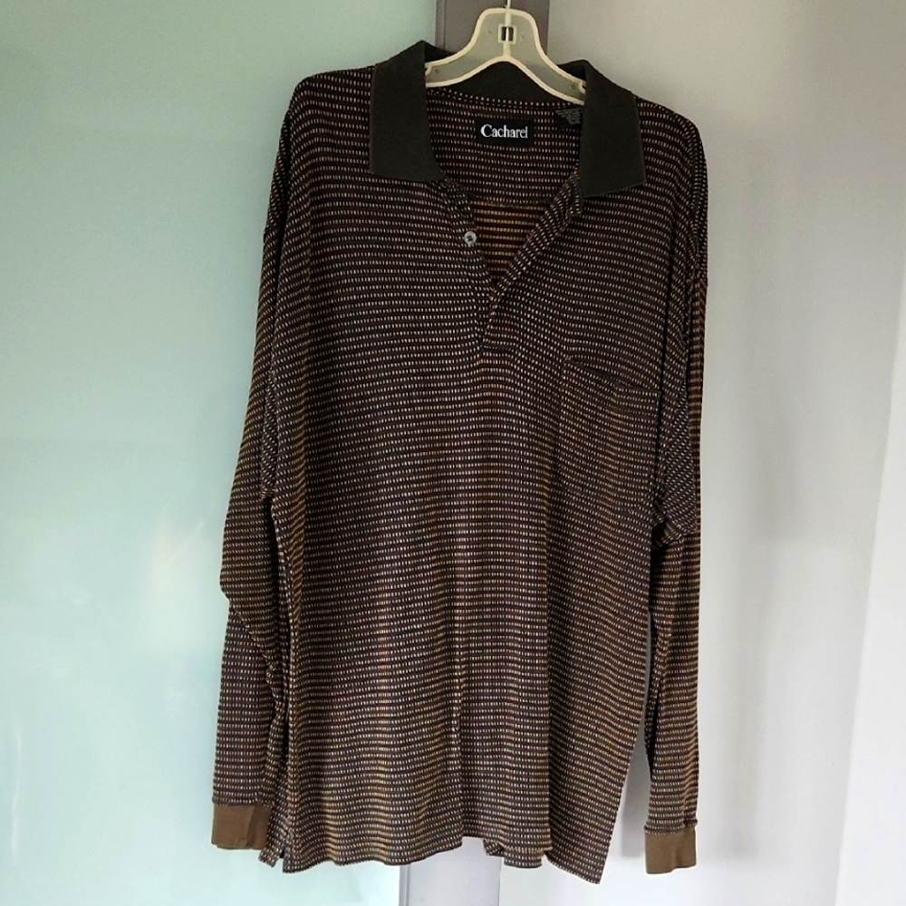 Cacharel Size XL Cotton Shirt With Long Sleeves.